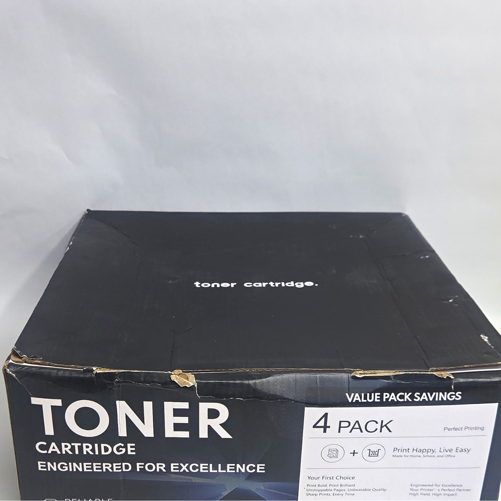 High Yield 128A Toner Cartridge 4-Pack Compatible for HP LaserJet Pro CM1415, CP